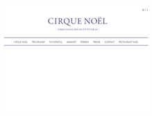 Tablet Screenshot of cirque-noel.at
